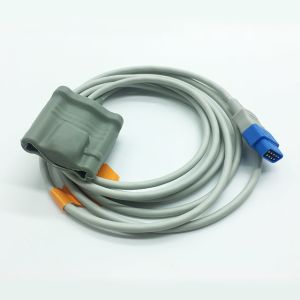Gray Color GE SPO2 Extension Cable Infat Soft Tip 1.1 Meter Surgical Supplies