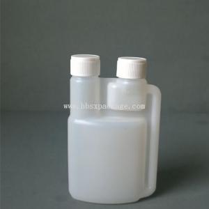 China In stock  250ml HDPE empty twin neck bottle for sell supply free sample factory