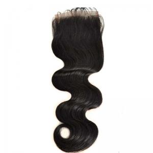 China Silky Soft Virgin Human Hair Qingdao Factory Malaysian Body Wave Lace Closure Free Shipping factory