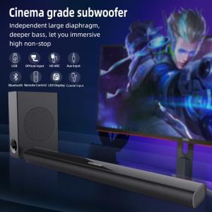 China 100W Wireless Bluetooth Soundbar With Subwoofer Cinema Grade  ABS Material factory