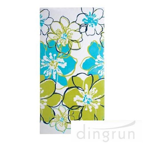 China Premium Cotton Custom Printed Beach Towels Colorful Flower OEM Available factory