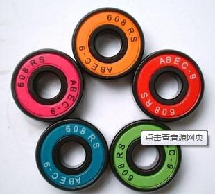 China ABEC-9 Deep Groove Ball Bearings 608-2RS Skateboard Bearings factory