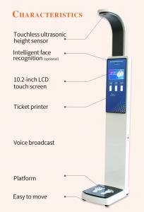 China Multi Function Height Weight Body Scale Lcd Display With Thermal Printer factory