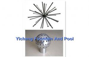 China Fully SS304 Casting Dandelion / Crystal Ball Water Fountain Nozzles For Garden Pools on sale