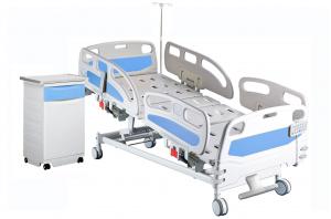 China Multifunctional Electric Height Adjustable Bed Hospital ICU Bed With IV Pole factory