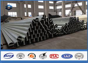 China Material Q345 30FT 9150mm Galvanised Steel Pole 2.75MM / 3.0MM Wall thickness on sale