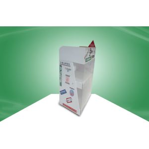 China Custom Vitamin Cardboard Countertop Displays With PET Cover To Avoid Thieves factory