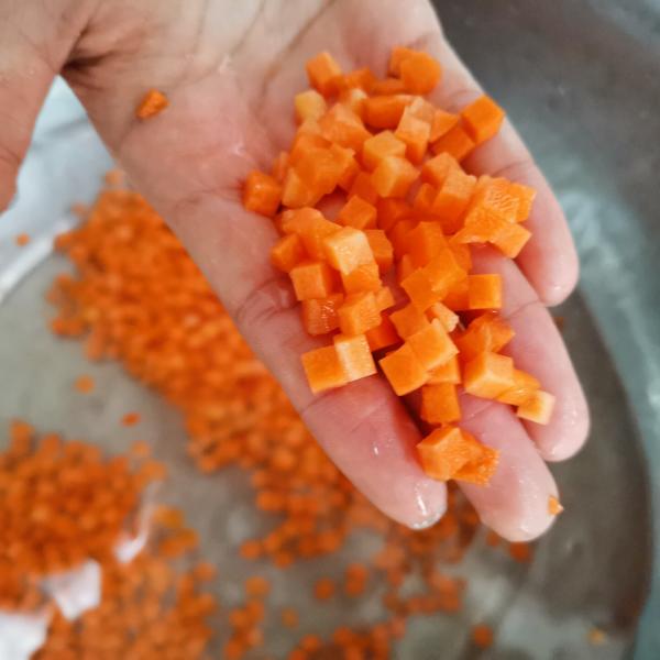 High Speed Fruit And Vegetable Dicer Machine With 2~3T/H Capacity 50Hz