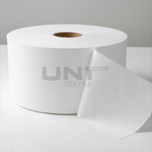 China Fiber Mixed Spunlace Nonwoven Fabric Roll For Face Mask Wet Tissue factory
