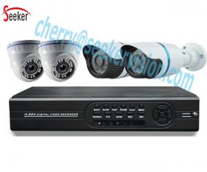 China 4 Channel H.264 ahd dvr kit 1080N 1.3 megapixel bullet and dome hd cctv home security camera system factory