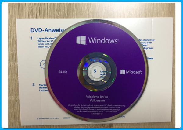 China Windows 10 Pro Software OEM English / French / Italian /  Russian/Japanese online activation factory