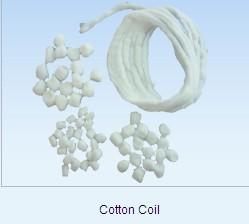 China Cotton Coil 4.9g-5.3g/M Gram/M ,  Absorbent Cotton Coil CE Certification factory