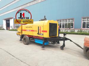 China Top Sale DHBT80 High Pressure Concrete Pump Trailer Mounted Concrete Pump For Sale Hydraulic Trailer Pump factory