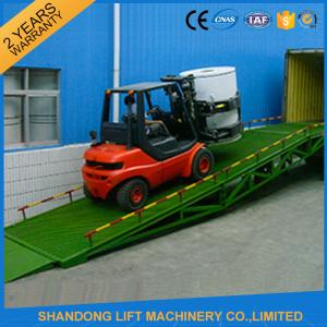 China Shipping Container Heavy Duty Industrial Loading Ramps , Steel Loading Dock Truck Ramps factory