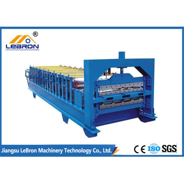 5.5kW Double Layer Forming Machine , Corrugated Roof Color Steel Roll Forming