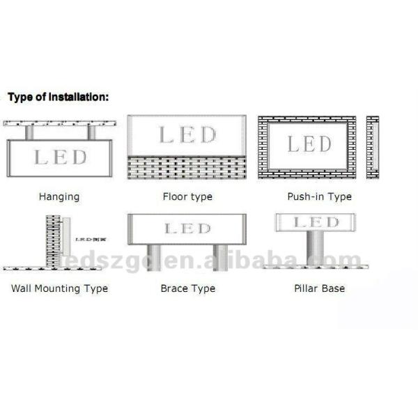 GCL p16 message bus led display screen