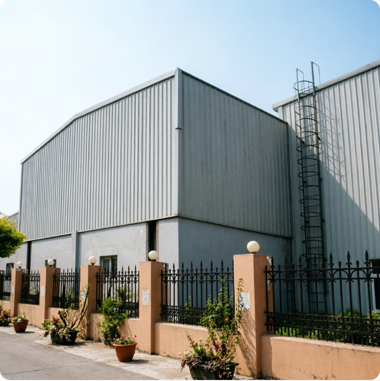 Corrosion Resistant Fireproof Multi-storey Prefabricated Steel Structure Building for Industrial Use