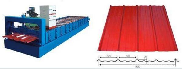 China Galvanized Glazed Tile Roll Forming Machine With 8 - 12m / Min Working Speed factory