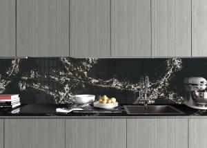 China Polished Quartz Decorative Living Room Wall Panels Corrosion Resistance on sale