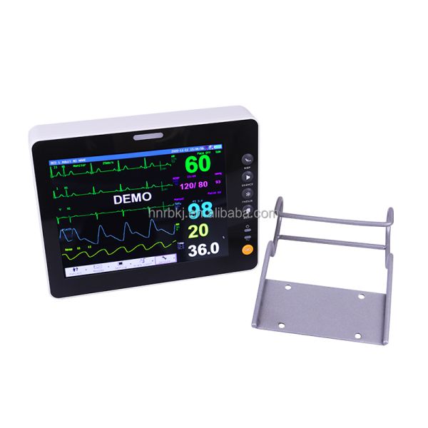 Portable Multi Parameter Patient Monitor with 1 Year Warranty 2 Years Shelf Life and 7-Channel ECG for ICU Use