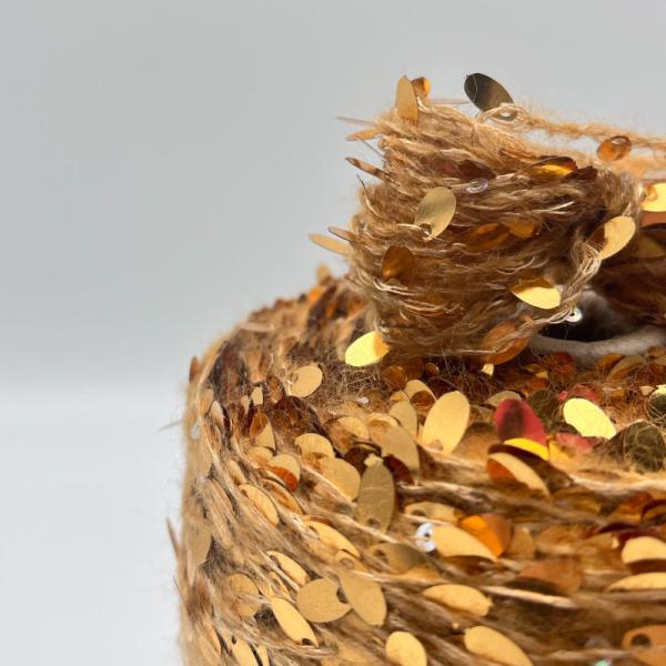 1/3.7NM customized multi-style sequin Shimmering Cotton-Polyester Blend Pearl Yarn