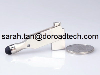 Mini Metal OTG USB Flash Drive with Touch Screen Stylus Pen Drive U-disk for Smart Phone