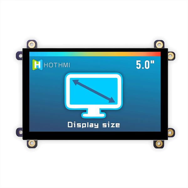 5 Inch HI LCD Display 800x480 Pixels