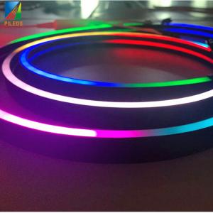 China Flexible LED Neon Light Strip WS2811 Black White Silicon Material For Wedding Party factory