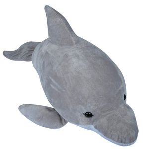 China High Durability Cute Plush Dolls Gray / White Color PP Cotton Material factory