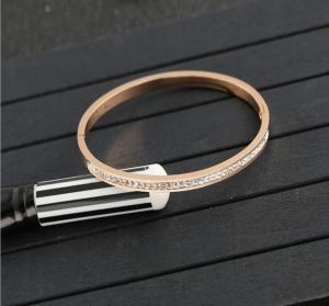 China Stainless Steel Bracelet Fashion Jewelry Gift , diamonds stainless steel bracelet women factory