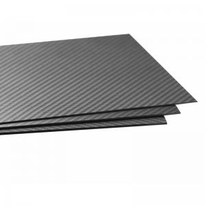 China 100% 3K Carbon Fiber Plate 3mm Plain Weave Panel Sheet factory