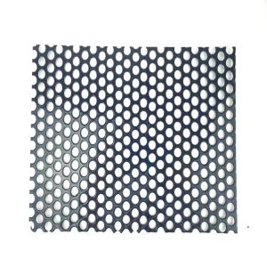 China Decorative Punched Round Hole W0.5m Perforated Metal Plate For Outdoor Wall factory