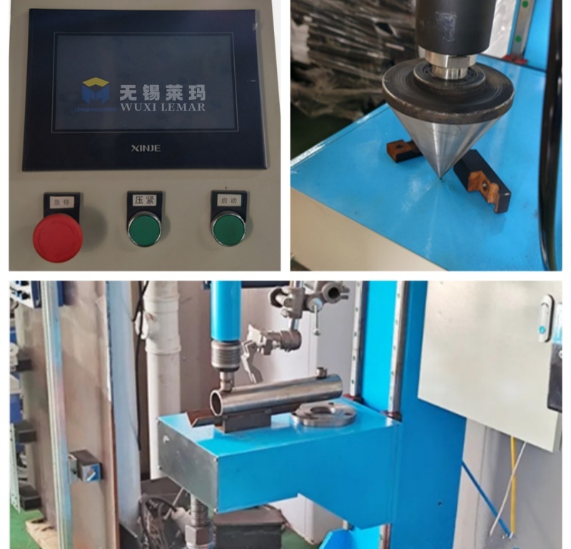 Shock Absorber Circular Seam Welding Machine in operation