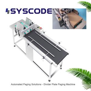 China Divider Plate Pagination Machine With Integrated Coding And Labeling factory