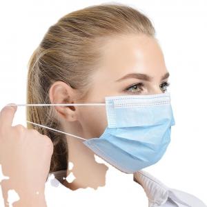 China Breathable Blue Face Mask / Disposable Mouth Mask Multi Layered Stereo Design factory