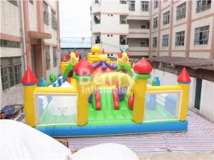 China Kid Friendly Inflatable Amusement Park With Printing Outdoor Playground Blow Up Jumping Castle on sale