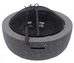 China Cool Camping MGO Stone Design 59.5*34.5cm Steel Barbecue Grill Portable Fire Pit factory