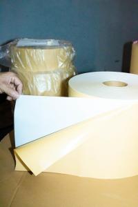 China Hot Melt Glue Self Adhesive Paper Sheets , Ordinary Sticky PVC Adhesive Roll factory