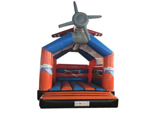 China Airplane cartoon inflatable bouncer / commercial inflatable bouncer house cute helicopter inflatable jumping factory