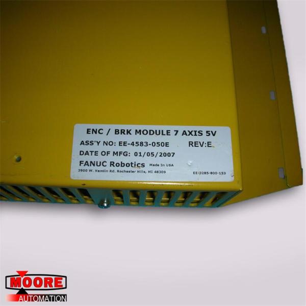EE-4583-050E Fanuc Robotic Encoder / Brake Module 7 Axis 5v