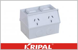 IP53 3 Pin Outlet Weatherproof Switch Socket Flush Mount for Power Supply