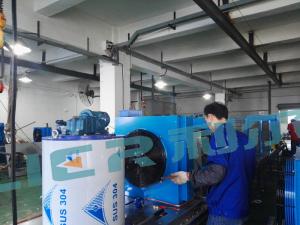 China 10 Ton Industrial Ice Flake Ice Making Machine With PLC Controller Bitzer Compressor factory