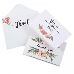 China 3 LR44 Multiple Design Custom Thank You Gift Card Set With Envelope 2.93 Ounces factory