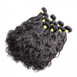 China Natural Wave Brazilian Human Hair Bundles For Black Women Long Hair / Shedding Free factory