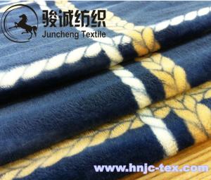 China 100% Polyester Double Sides Printed Flannel Blanket Fabric Coral Fleece for apparel/bed factory