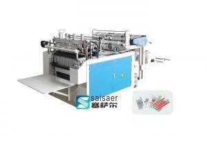 China HDPE LDPE T - Shirt Plastic Bag Making Machine Double Servo Motor Control factory