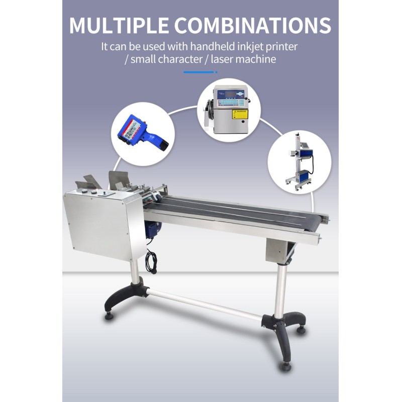 120w High Speed Full Automatic Dater Printer Coder Used Feeder Paging Machine with Conveyor