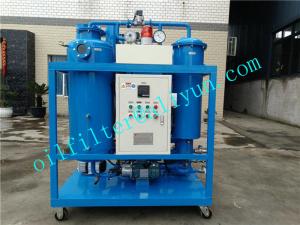 China TY Turbine Oil Filtration Plant,vacuum oil purification machine,oil recycling machine for stream turbine,blue color factory