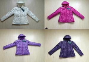 China Apparel  Fashion Ladies padding jackets stocklots(ladies jackets,coats,ladies tops) factory