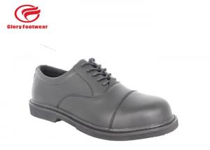 China Office Tactical Oxford Mens Police Leather Shoes Fashion Black Abrasion Resistant factory